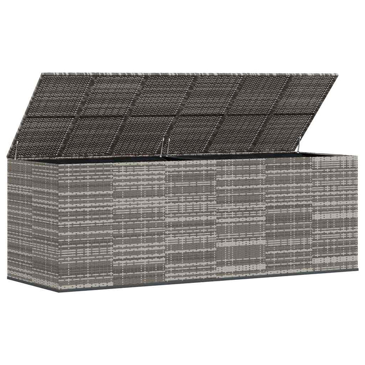 hyndeboks 291x100,5x104 cm polyrattan grå