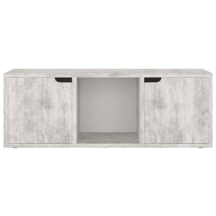 tv-bord 88,5x27,5x30,5 cm konstrueret træ betongrå