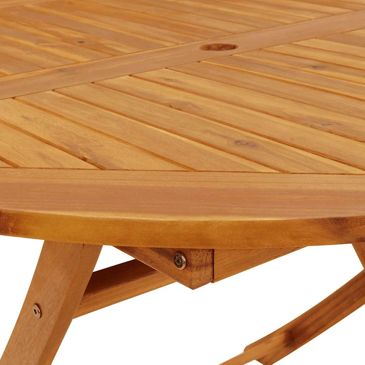 foldbart havebord 110 cm massivt akacietræ