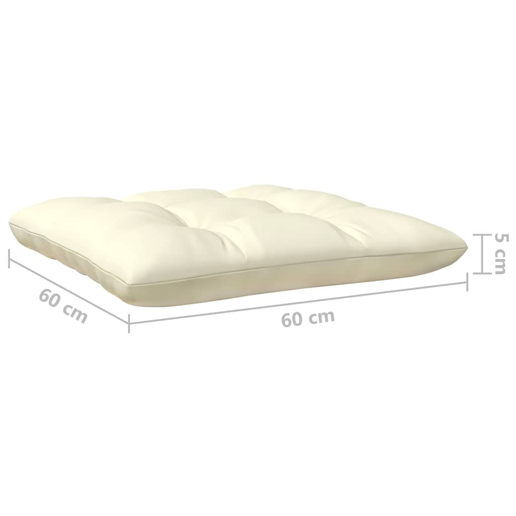 midterdel til havesofa med hynder massivt fyrretræ gyldenbrun