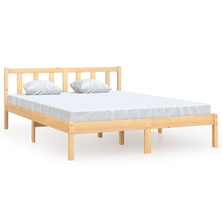sengeramme 140x200 cm massivt fyrretræ