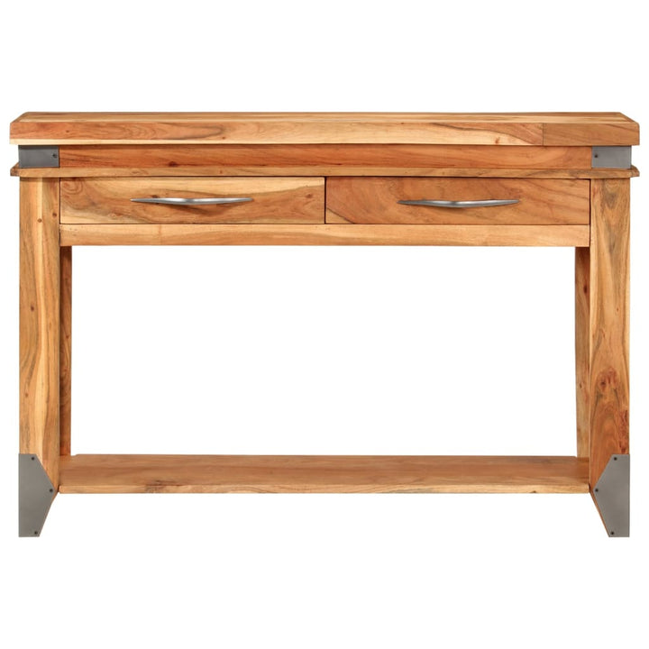 konsolbord 110x34x74 cm massivt akacietræ
