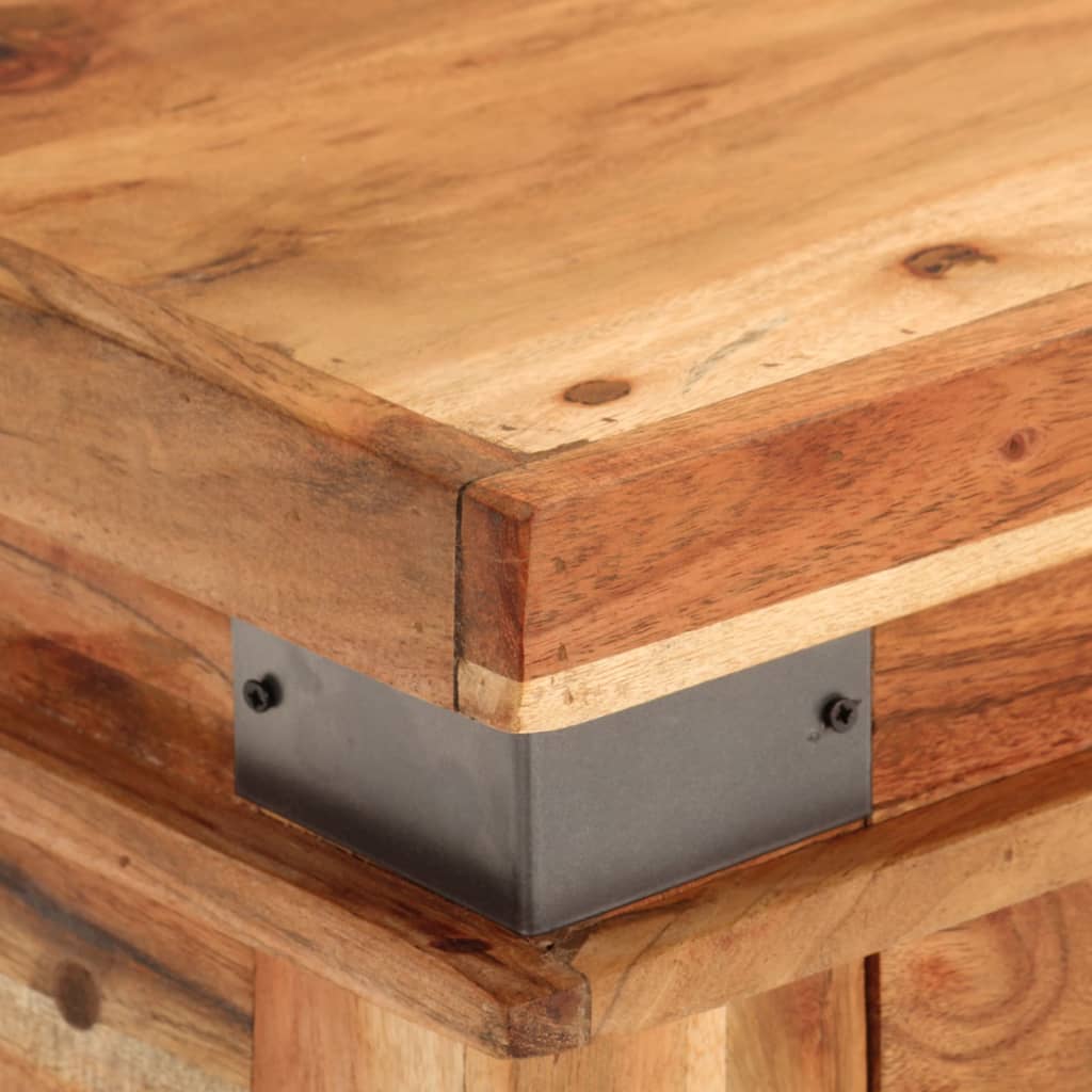 konsolbord 110x34x74 cm massivt akacietræ
