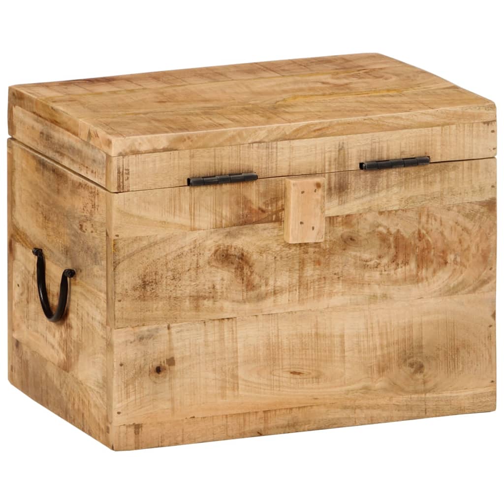opbevaringskasse 39x28x31 cm massivt mangotræ