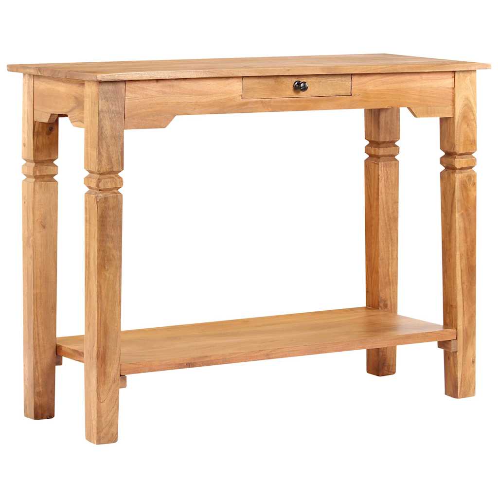 konsolbord 100x40x76 cm massivt akacietræ