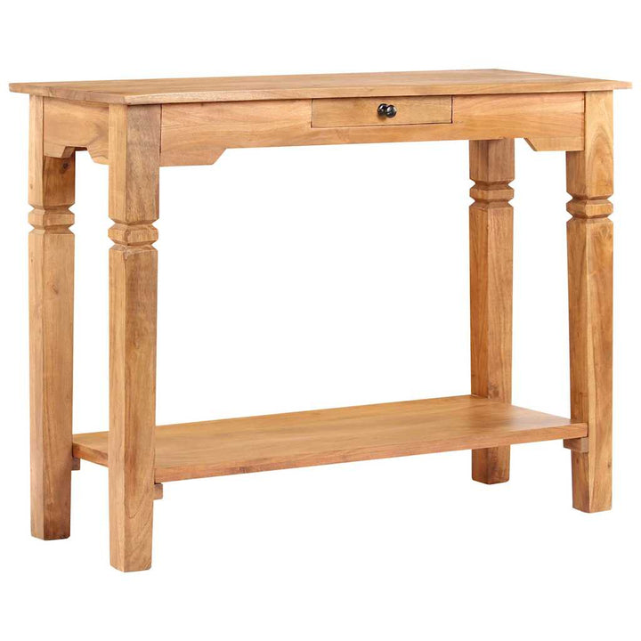 konsolbord 100x40x76 cm massivt akacietræ