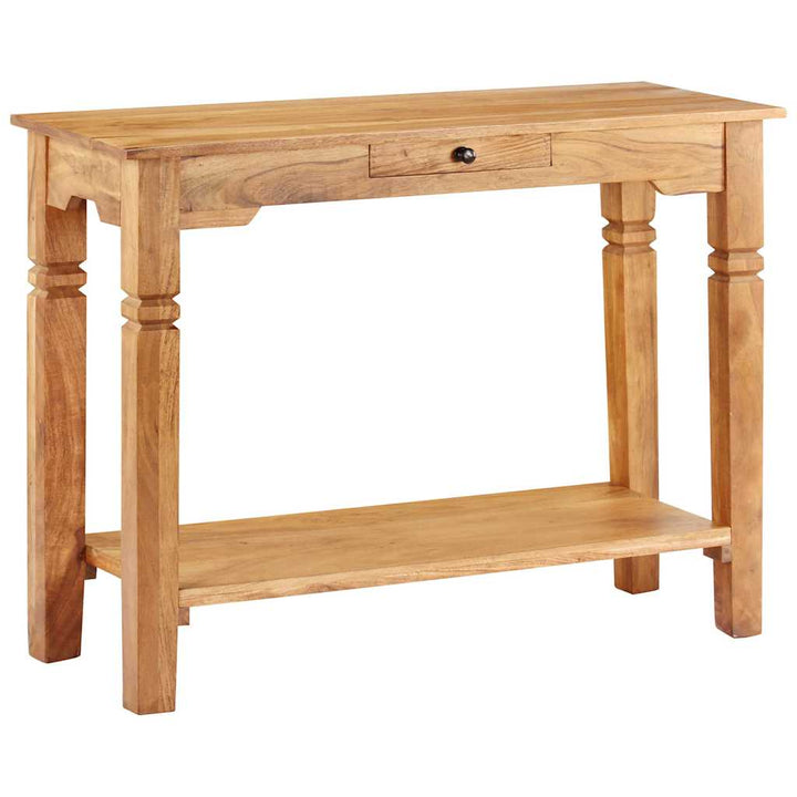 konsolbord 100x40x76 cm massivt akacietræ