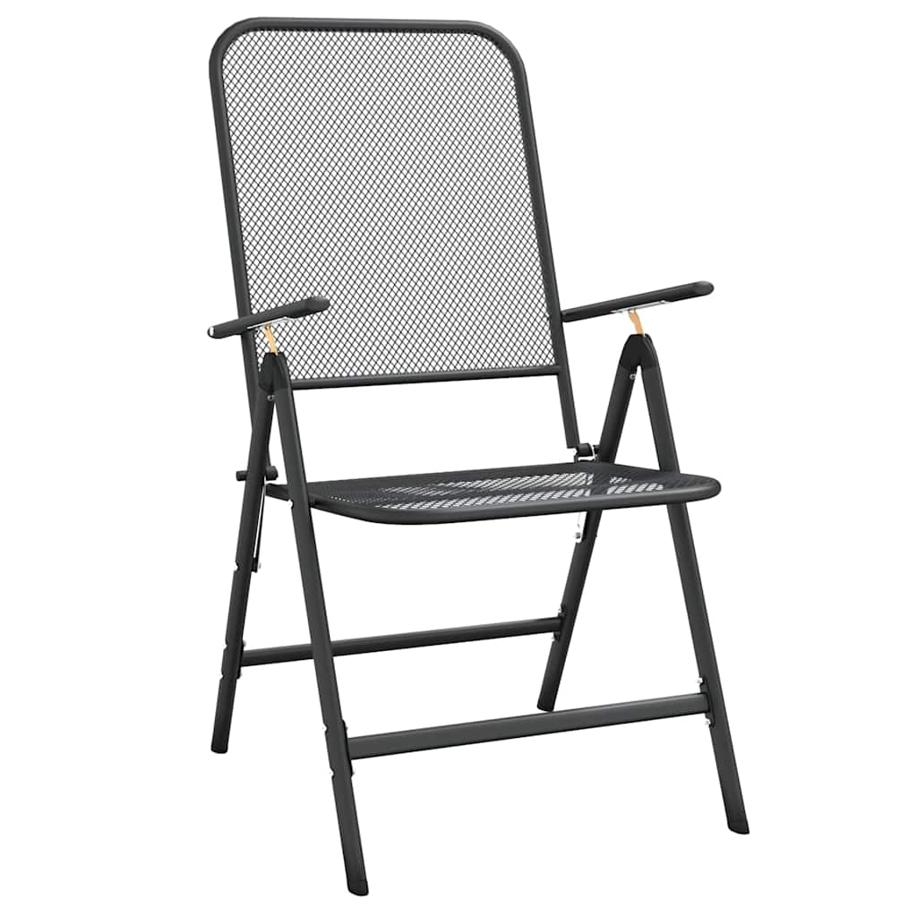 Klapstole 2 stk. strækmetal antracit