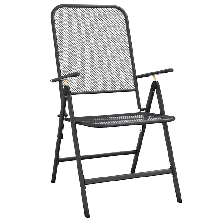 Klapstole 2 stk. strækmetal antracit