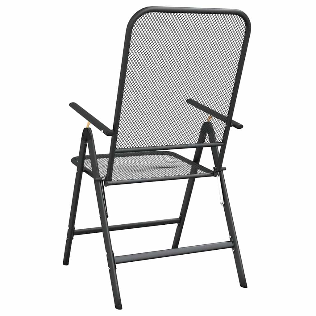 Klapstole 2 stk. strækmetal antracit