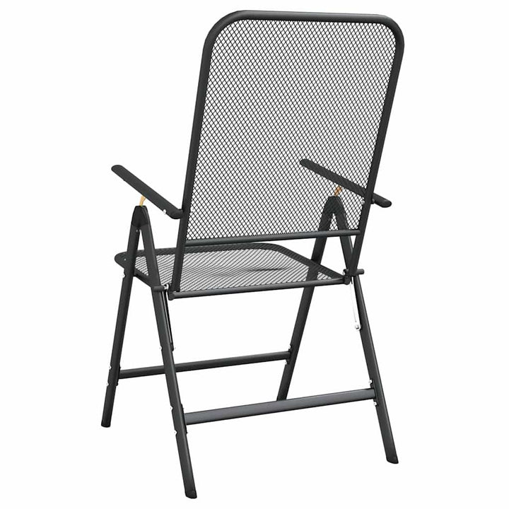 Klapstole 2 stk. strækmetal antracit