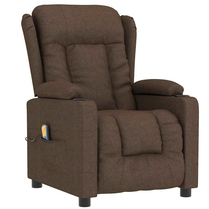 massagestol stof brun