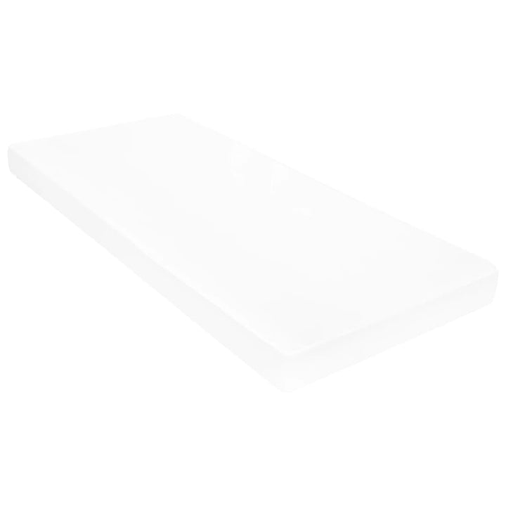 daybed med madras 90x200 cm massivt fyrretræ hvid