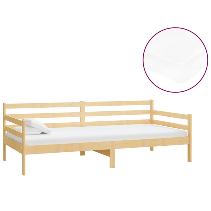 daybed med madras 90x200 cm massivt fyrretræ