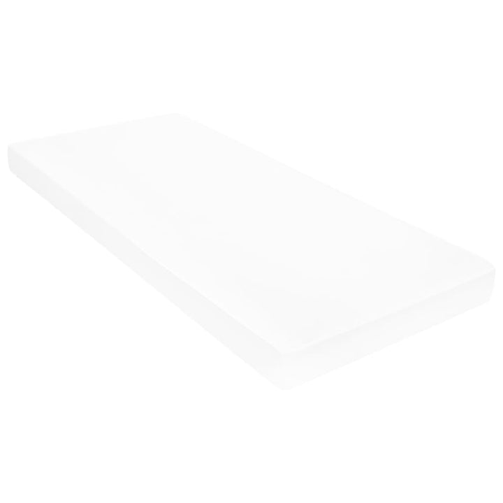 daybed med madras 90x200 cm massivt fyrretræ hvid