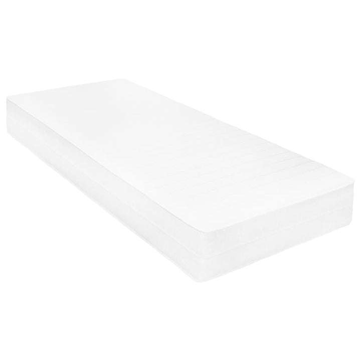 daybed med madras 90x200 cm massivt fyrretræ hvid