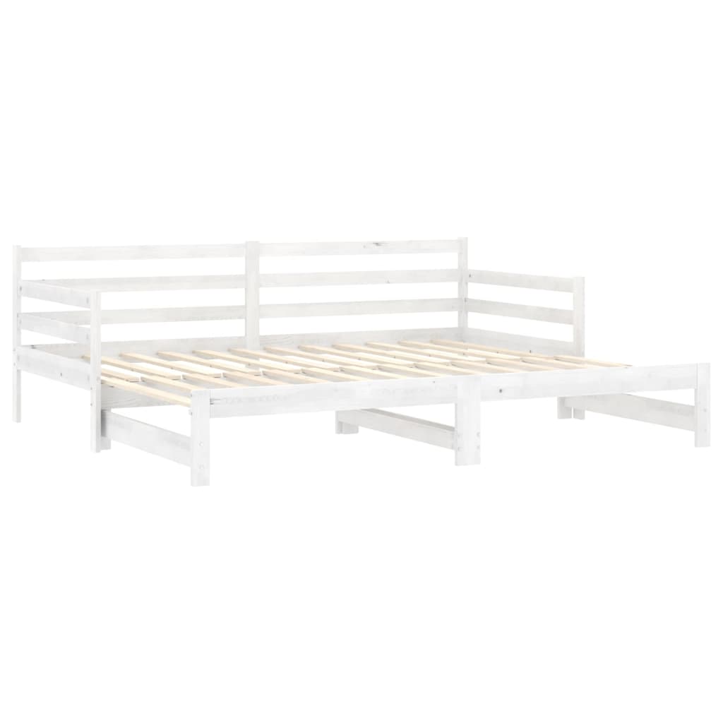 daybed med udtræk 2x(90x200) cm massivt fyrretræ
