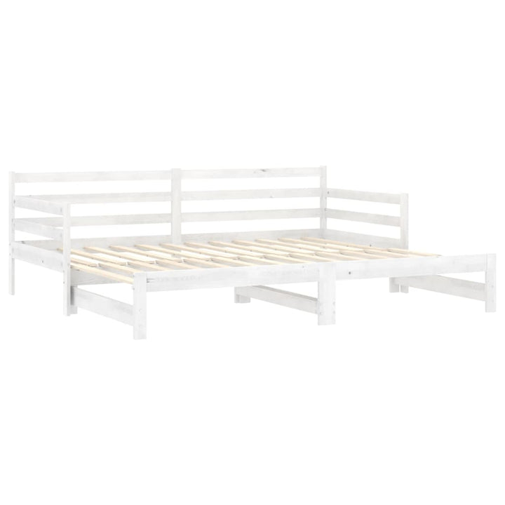 daybed med udtræk 2x(90x200) cm massivt fyrretræ