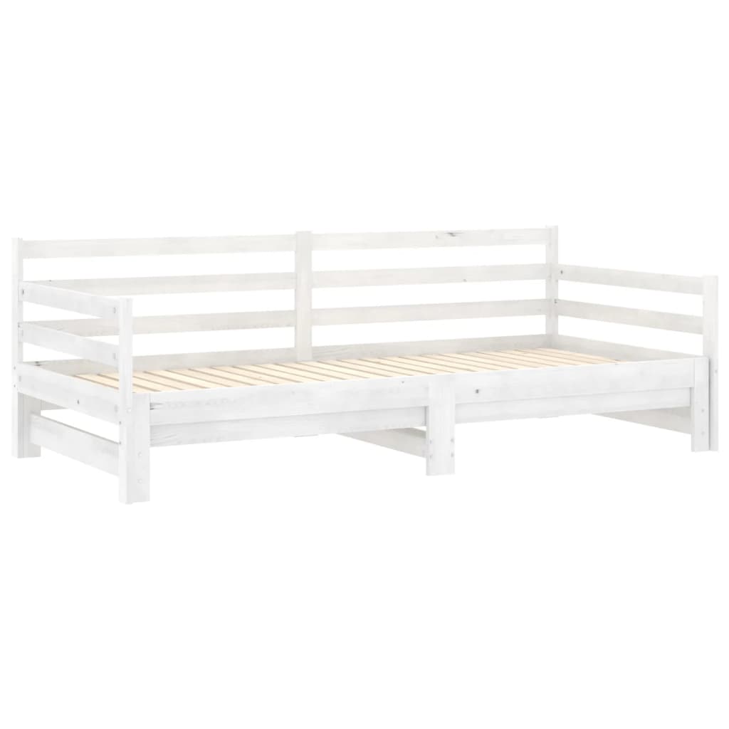 daybed med udtræk 2x(90x200) cm massivt fyrretræ
