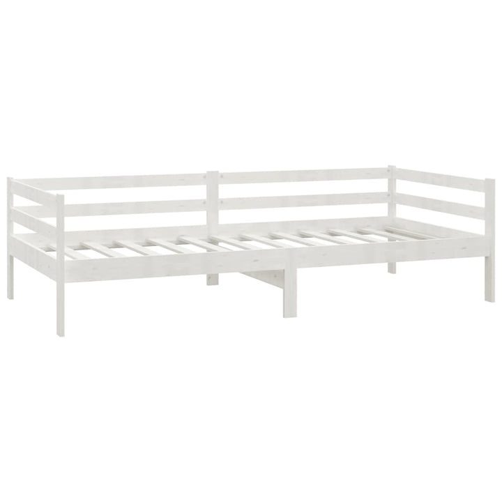 daybed med skuffer 90x200 cm massivt fyrretræ hvid