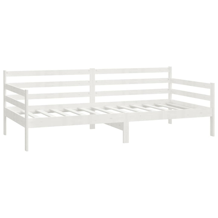 daybed med skuffer 90x200 cm massivt fyrretræ hvid