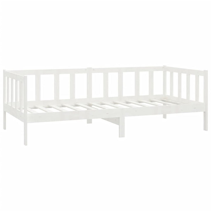 daybed med skuffer 90x200 cm massivt fyrretræ hvid