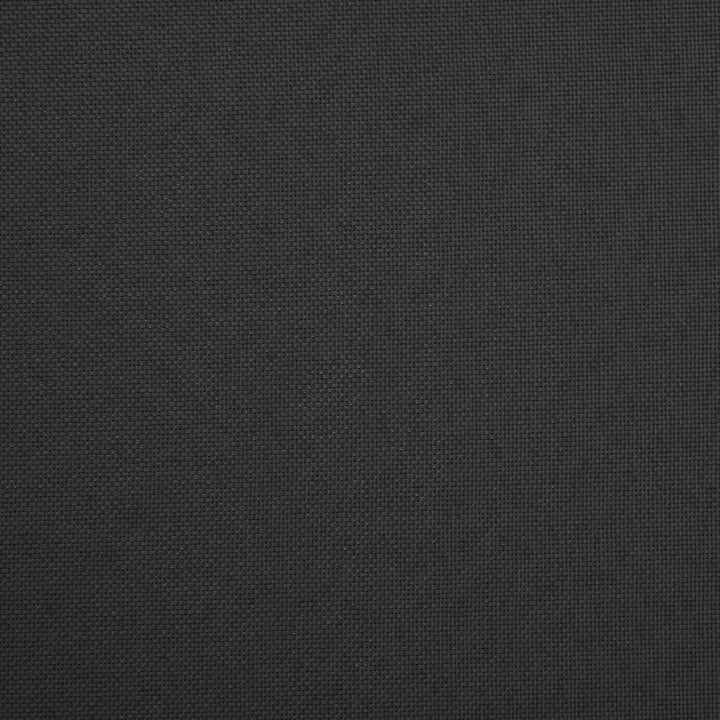 foldbar puf kunstlærred sort