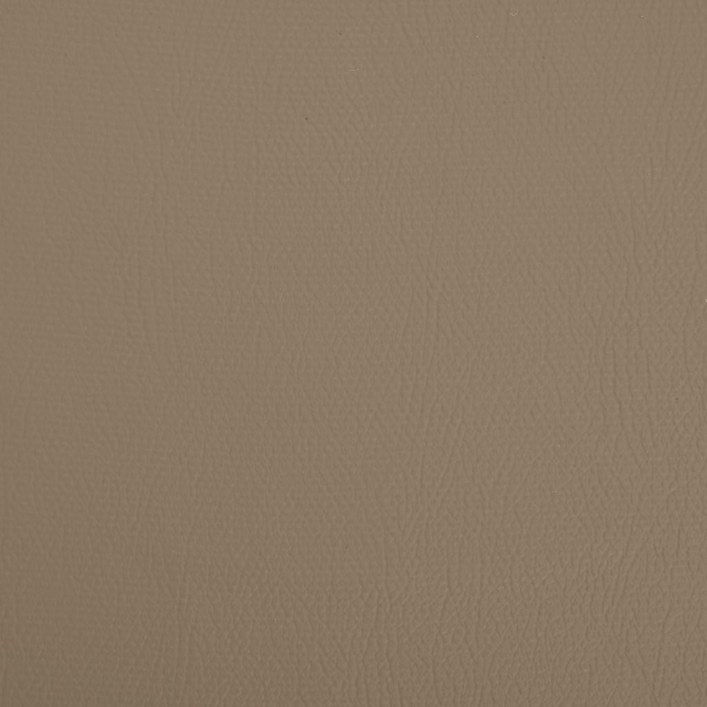 foldbar opbevaringspuf PVC cappuccinofarvet