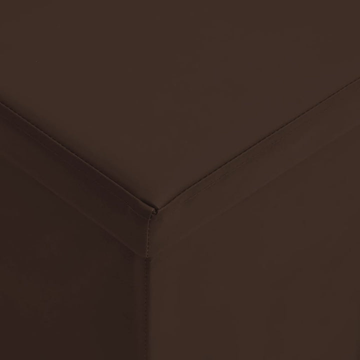 foldbar opbevaringsbænk PVC brun