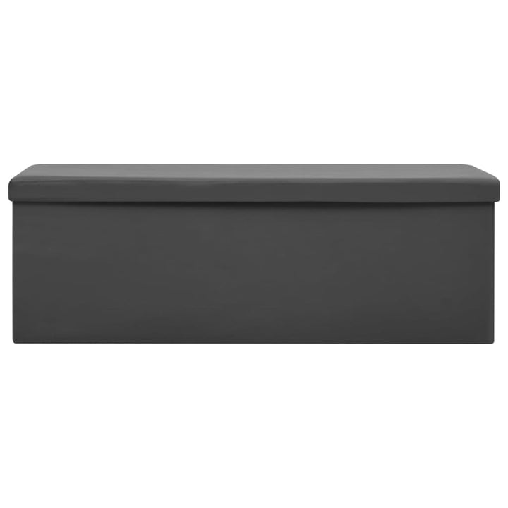 foldbar opbevaringsbænk PVC grå