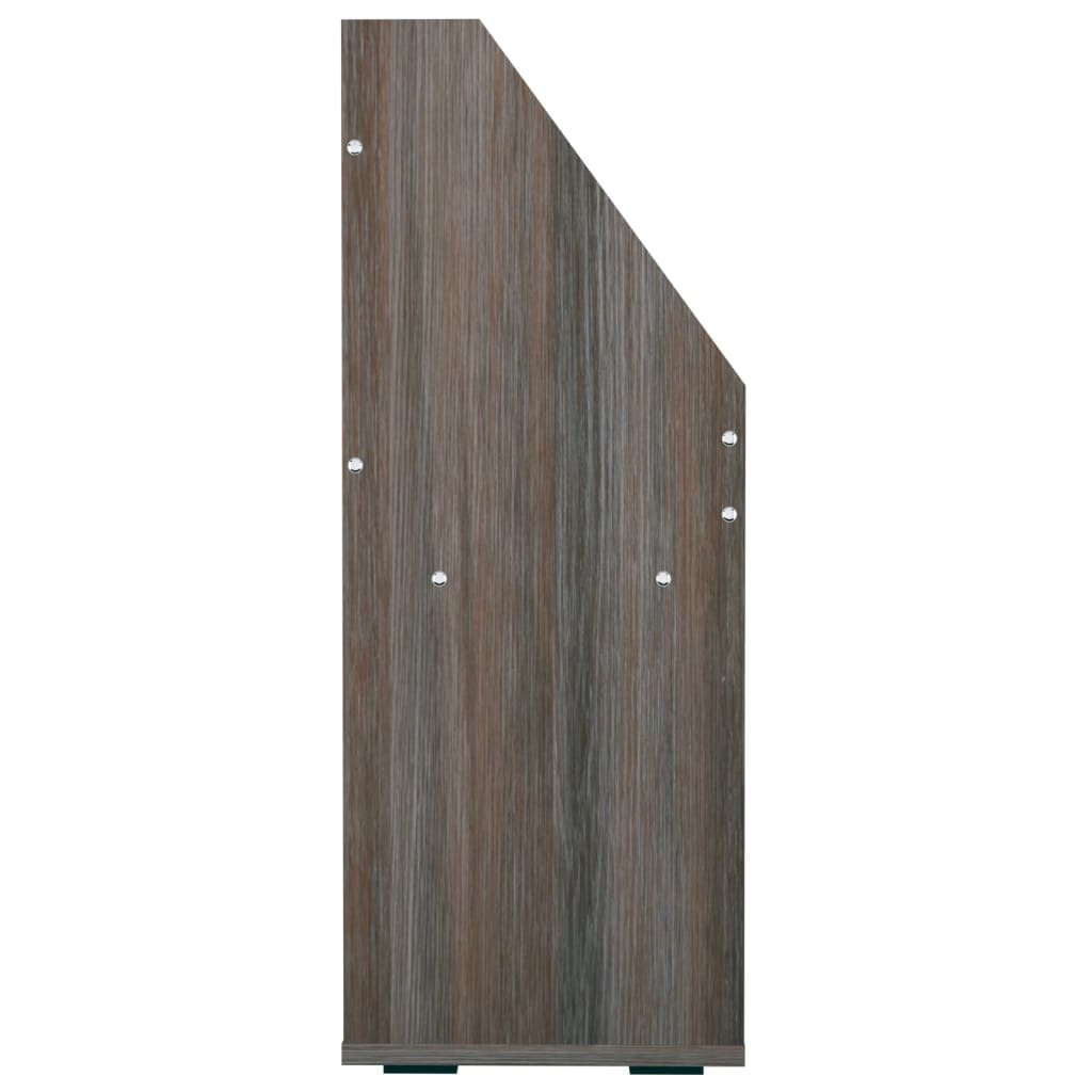 magasinreol 71x30x78,5 cm konstrueret træ grå og sonoma-eg