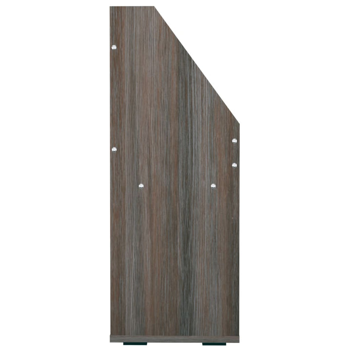 magasinreol 71x30x78,5 cm konstrueret træ grå og sonoma-eg
