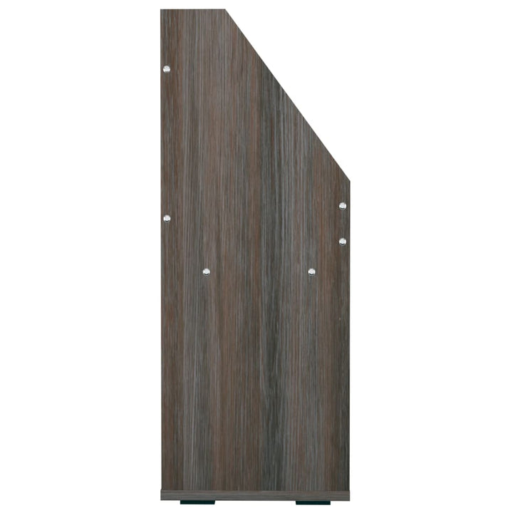 magasinreol 71x30x78,5 cm konstrueret træ grå og sonoma-eg