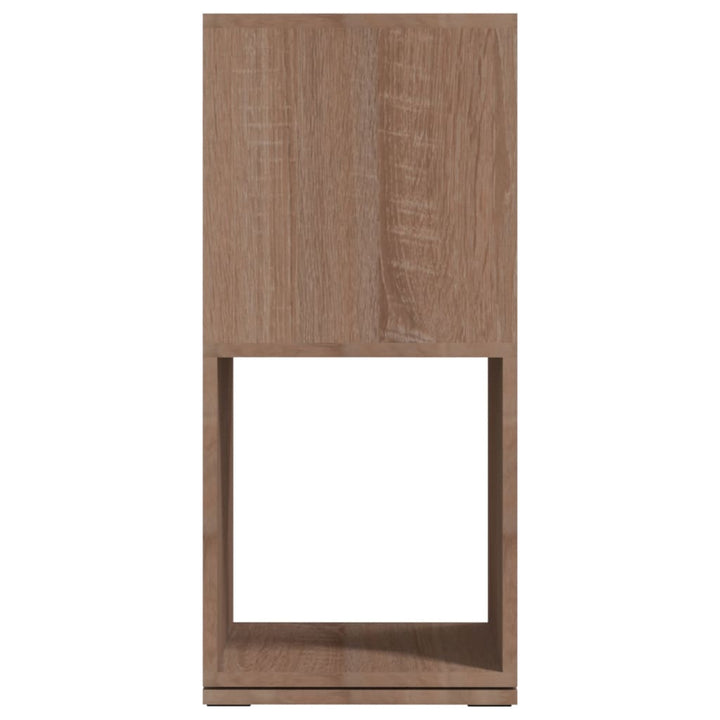 drejelig reol 34,5x34,5x75,5 cm konstrueret træ sonoma-eg