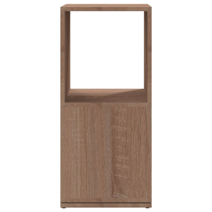 drejelig reol 34,5x34,5x75,5 cm konstrueret træ sonoma-eg