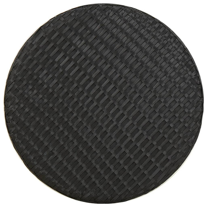 tebord 45 cm polyrattan sort