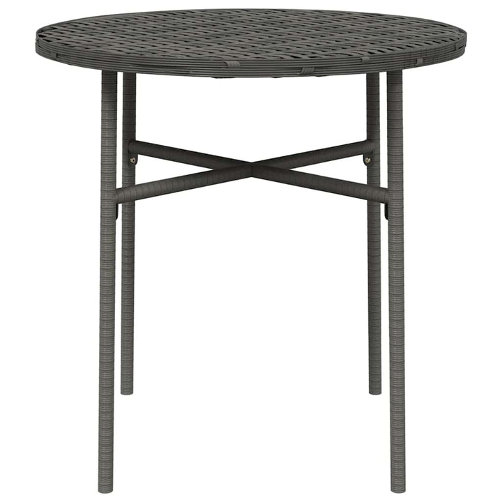 tebord 45 cm polyrattan grå