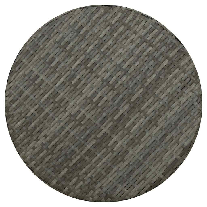 tebord 45 cm polyrattan grå