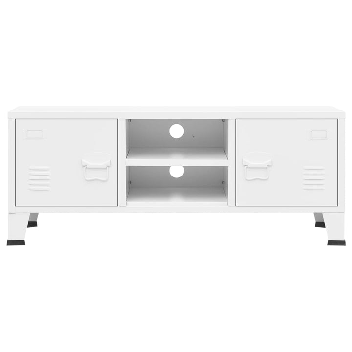 industrielt tv-skab 105x35x42 cm hvid