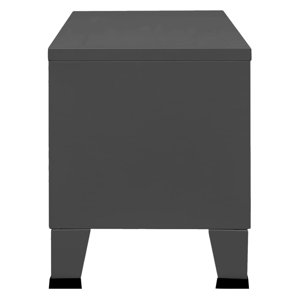 industrielt tv-skab 105x35x42 cm antracitgrå