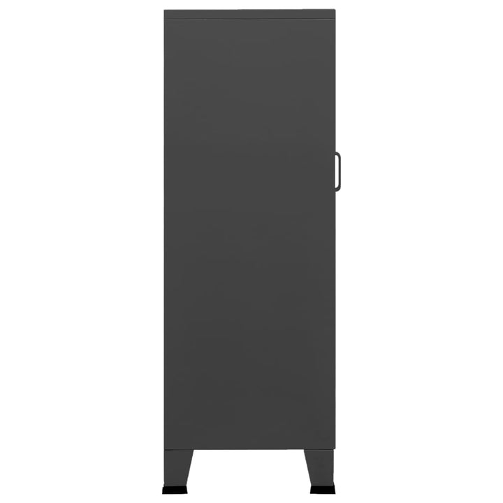 industrielt opbevaringsskab 70x40x115 cm metal antracitgrå