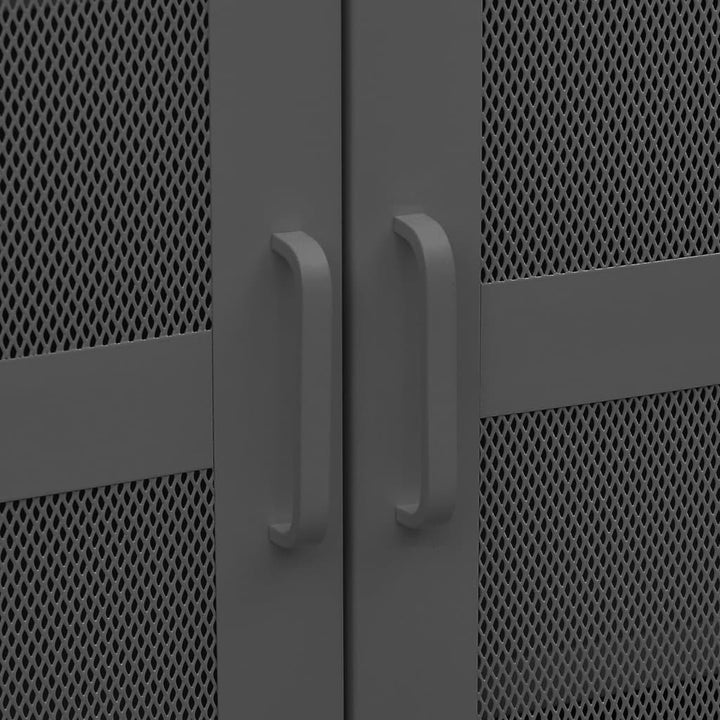 industrielt opbevaringsskab 70x40x115 cm metal antracitgrå