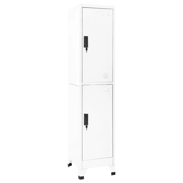 skab 38x45x180 cm stål hvid