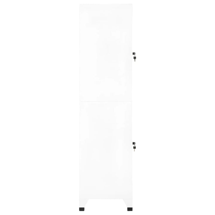 skab 38x45x180 cm stål hvid