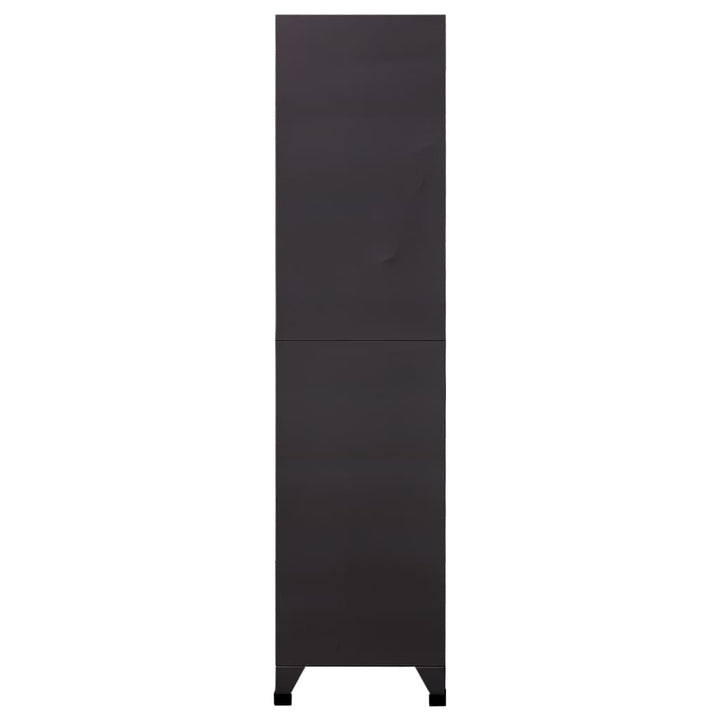 skab 90x45x180 cm stål antracitgrå
