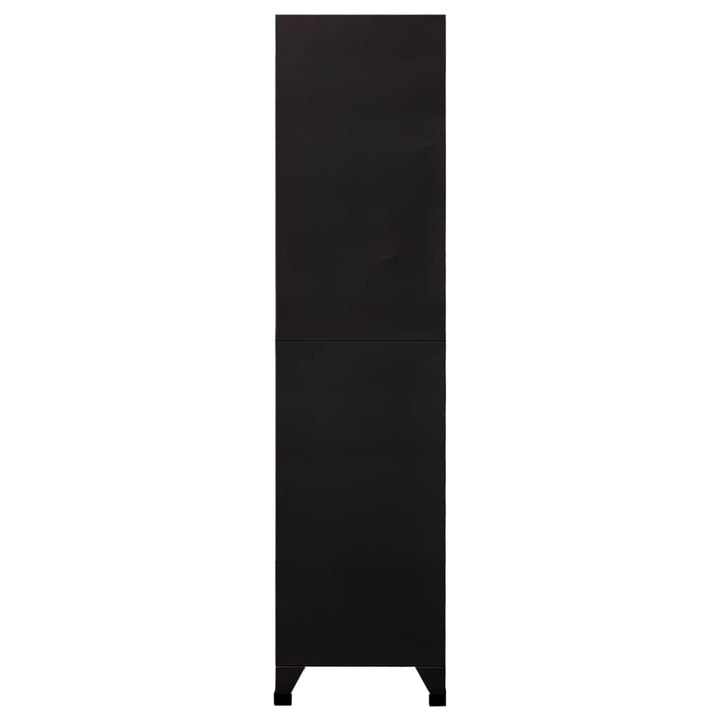 skab 90x45x180 cm stål sort