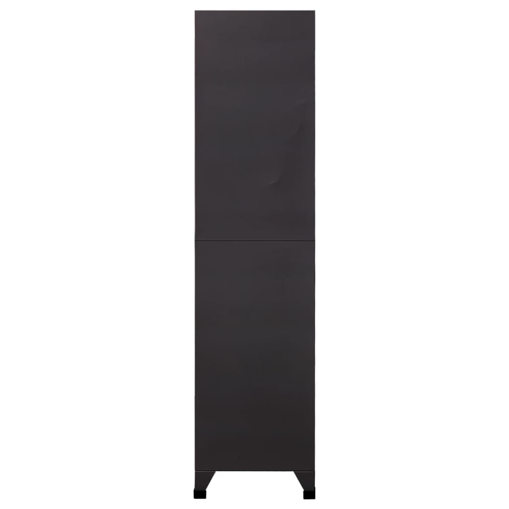 skab 90x45x180 cm stål antracitgrå