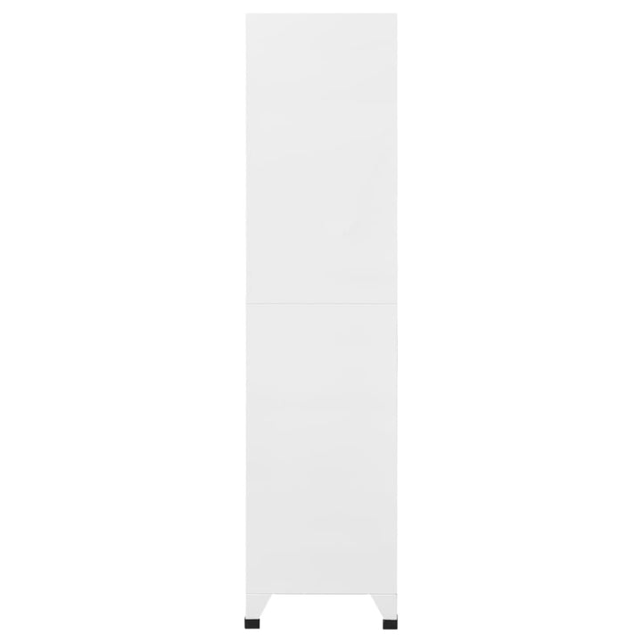 skab 90x45x180 cm stål hvid