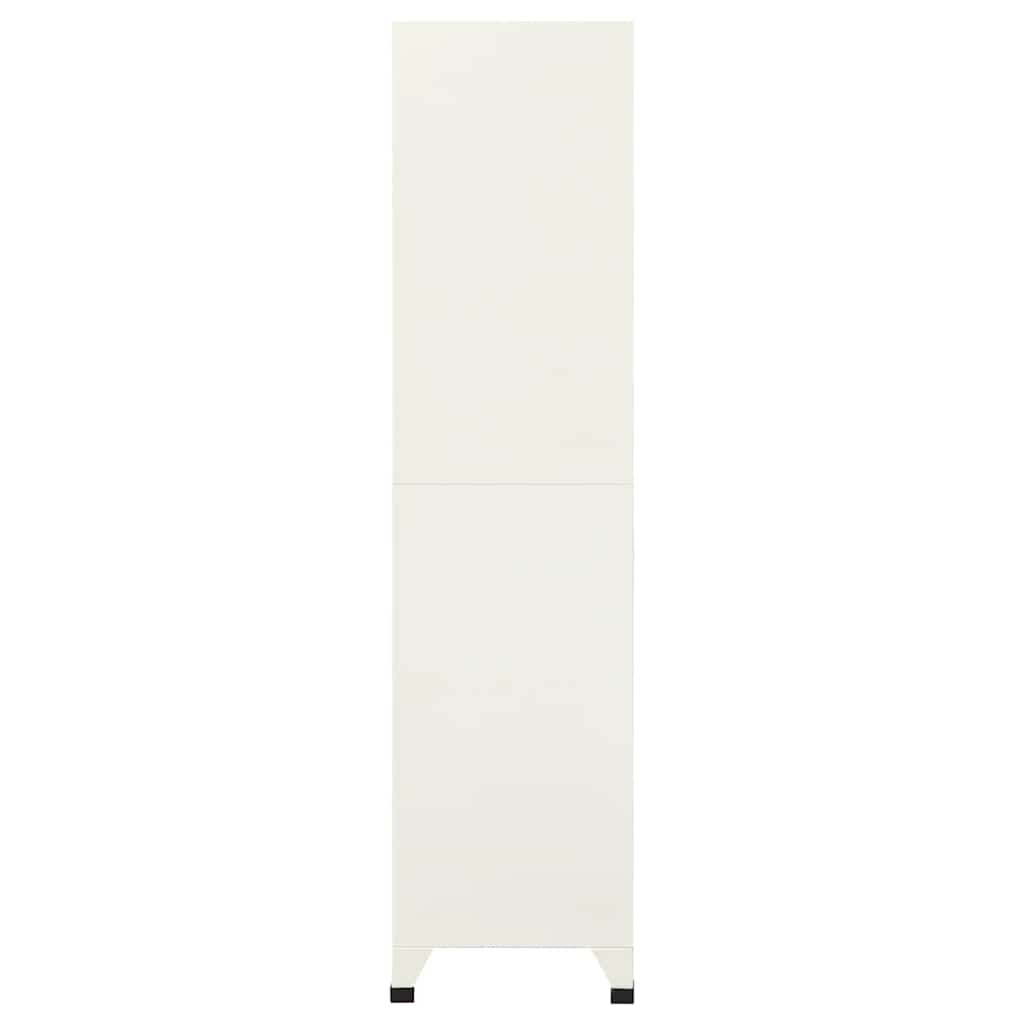 skab 90x45x180 cm stål grå og blå