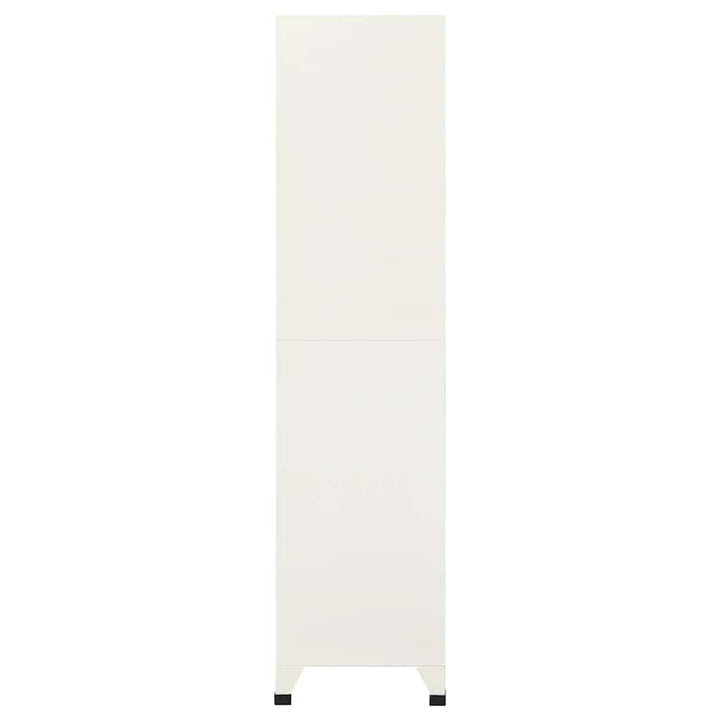 skab 90x45x180 cm stål grå og blå